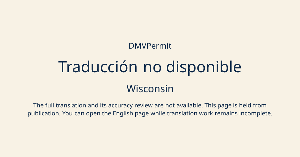 Examen de Practica del Permiso DMV de Wisconsin 2026 Gratis